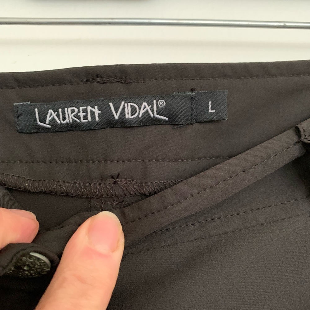 Lauren Vidal Brown New Funky Ankle LIGHT vintage pants!❤️Cool,comfy,Y2K, LARGE. - Picture 5 of 13